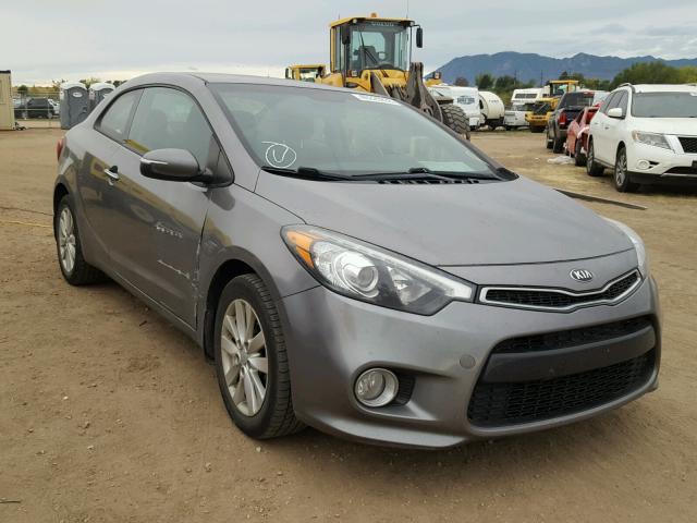 KNAFX6A8XE5226762 - 2014 KIA FORTE EX GRAY photo 1