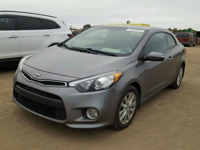 KNAFX6A8XE5226762 - 2014 KIA FORTE EX GRAY photo 2