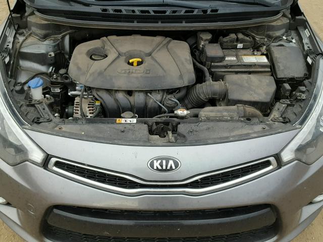 KNAFX6A8XE5226762 - 2014 KIA FORTE EX GRAY photo 7