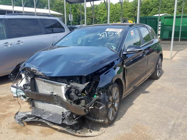 KMHH55LC5JU033752 - 2018 HYUNDAI ELANTRA GT BLACK photo 2