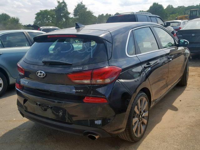 KMHH55LC5JU033752 - 2018 HYUNDAI ELANTRA GT BLACK photo 4