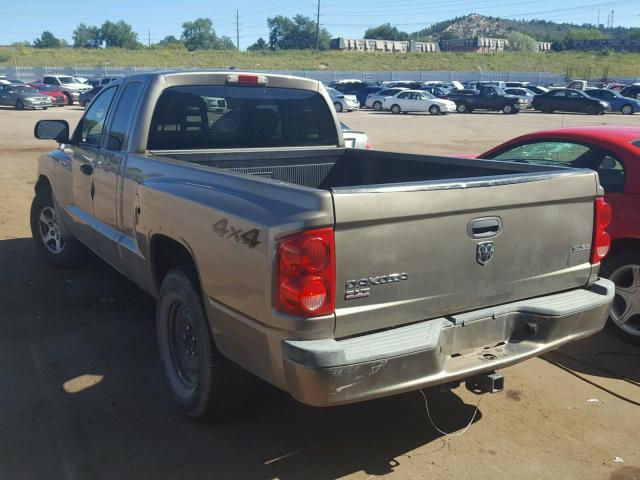 1D7HW42K97S169283 - 2007 DODGE DAKOTA SLT GOLD photo 3