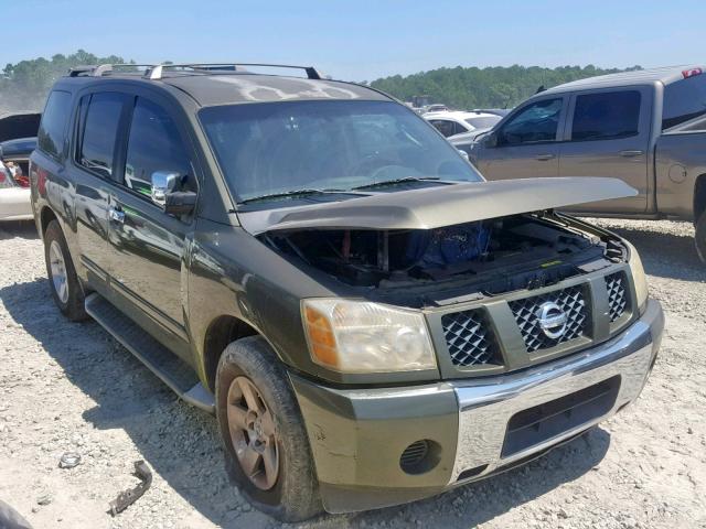 5N1AA08A04N722247 - 2004 NISSAN ARMADA SE GREEN photo 1