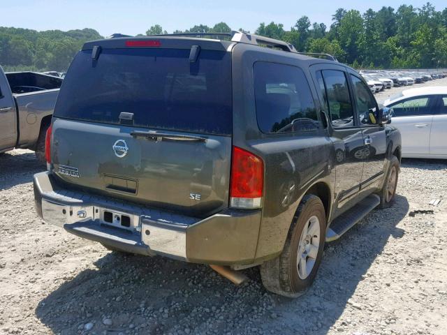 5N1AA08A04N722247 - 2004 NISSAN ARMADA SE GREEN photo 4