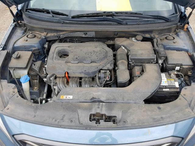 5NPE34AFXFH094553 - 2015 HYUNDAI SONATA SPO BLUE photo 7