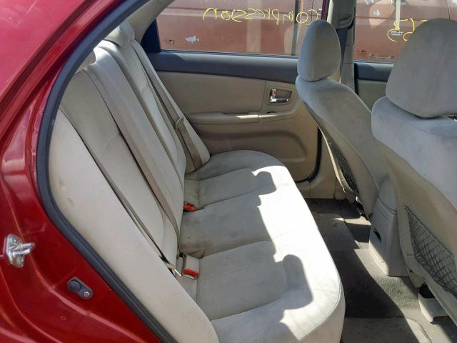 KNAFE121485551292 - 2008 KIA SPECTRA EX RED photo 6