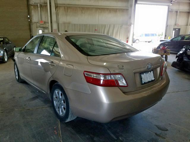 4T1BB46K18U050439 - 2008 TOYOTA CAMRY HYBR BEIGE photo 3