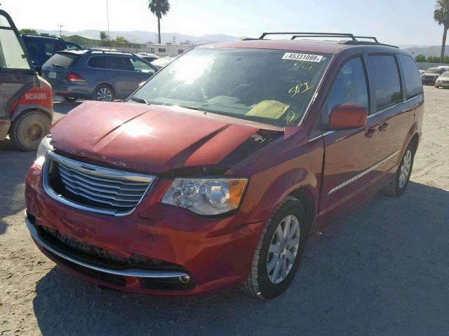 2C4RC1BG5ER363857 - 2014 CHRYSLER TOWN & COU MAROON photo 2