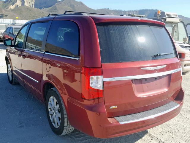 2C4RC1BG5ER363857 - 2014 CHRYSLER TOWN & COU MAROON photo 3