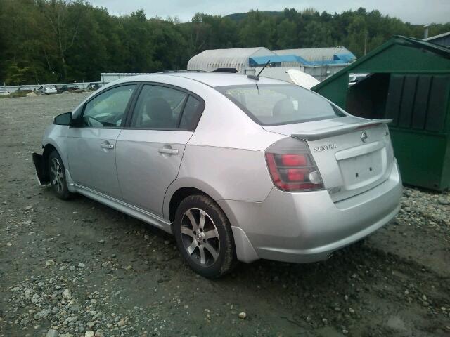 3N1AB6AP4CL610541 - 2012 NISSAN SENTRA 2.0 SILVER photo 3