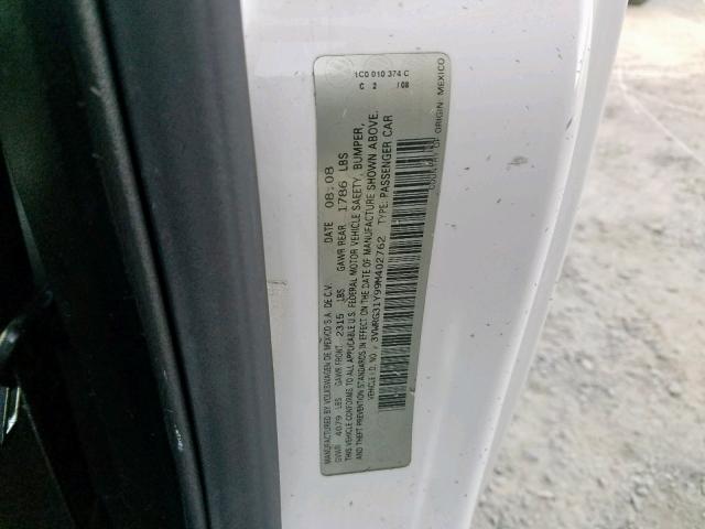 3VWRG31Y99M402762 - 2009 VOLKSWAGEN NEW BEETLE Ağ foto 10