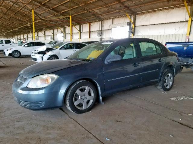 1G1AK52F757657284 - 2005 CHEVROLET COBALT BLUE photo 2