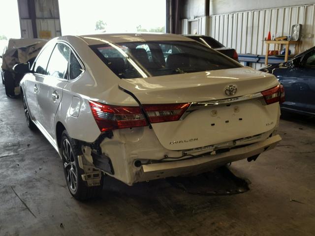 4T1BK1EB0HU246064 - 2017 TOYOTA AVALON XLE WHITE photo 3