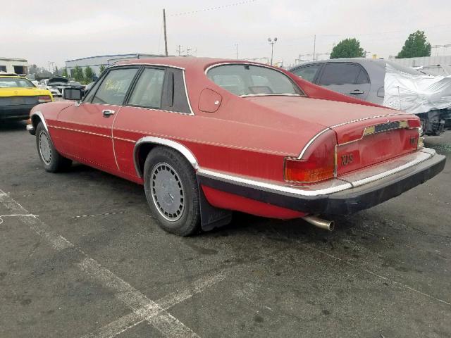 SAJNA584XJC146124 - 1988 JAGUAR XJS RED photo 3