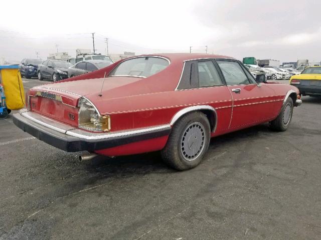 SAJNA584XJC146124 - 1988 JAGUAR XJS RED photo 4