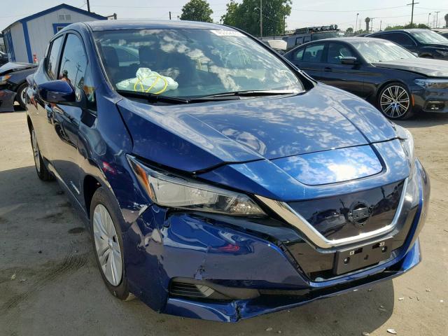 1N4AZ1CPXKC307563 - 2019 NISSAN LEAF S BLUE photo 1