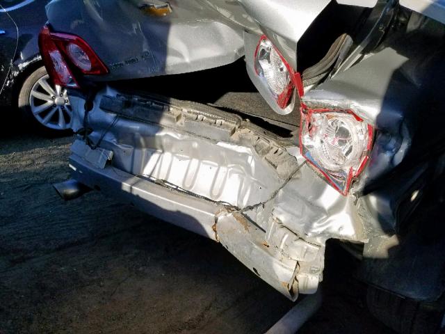 1G1ZF5E70CF320485 - 2012 CHEVROLET MALIBU 3LT ვერცხლისფერი ფოტო 9