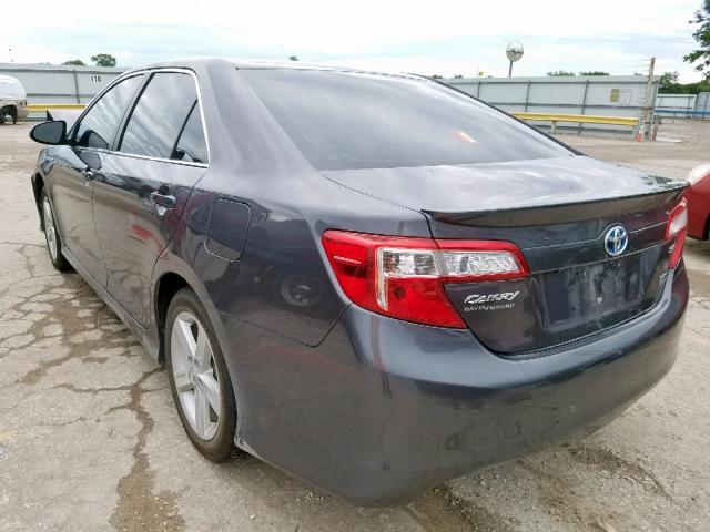 4T1BD1FK3EU124139 - 2014 TOYOTA CAMRY HYBR GRAY photo 3