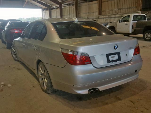 WBANB53597CP07611 - 2007 BMW 550 I SILVER photo 3