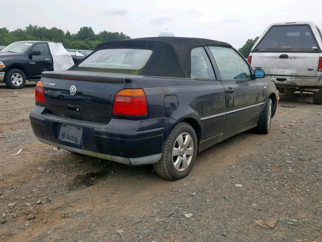 3VWDC21V71M817184 - 2001 VOLKSWAGEN CABRIO GLX BLACK photo 4