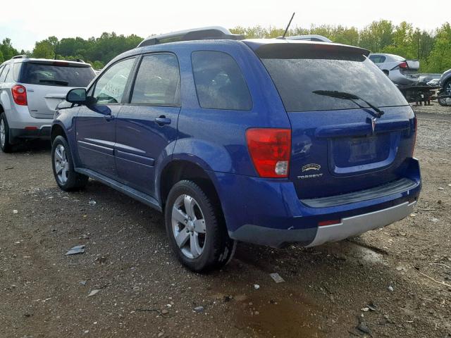 2CKDL63F876002438 - 2007 PONTIAC TORRENT BLUE photo 3