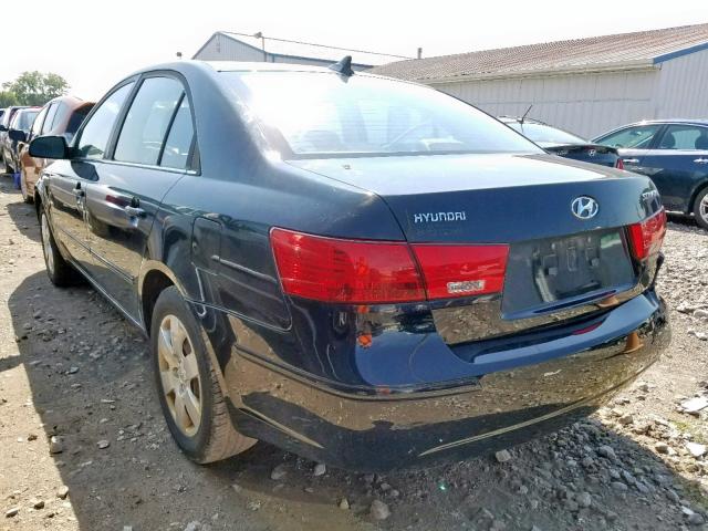 5NPET4AC2AH608880 - 2010 HYUNDAI SONATA GLS BLACK photo 3