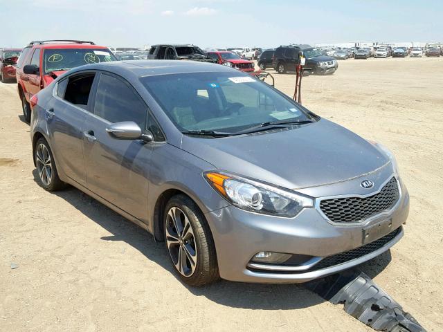 KNAFZ4A83E5169934 - 2014 KIA FORTE EX GRAY photo 1