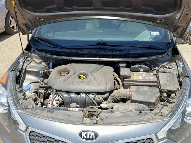 KNAFZ4A83E5169934 - 2014 KIA FORTE EX GRAY photo 7