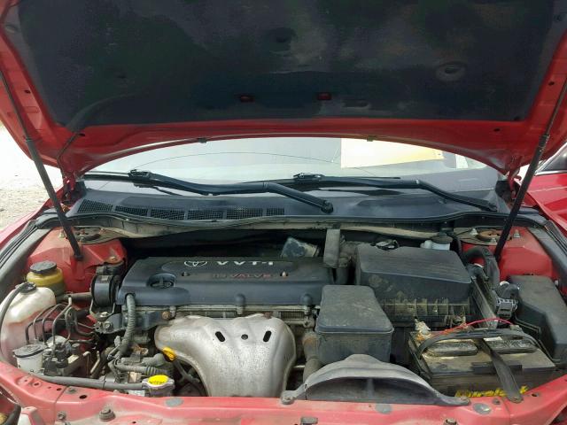 4T1BE46K17U042346 - 2007 TOYOTA CAMRY NEW RED photo 7