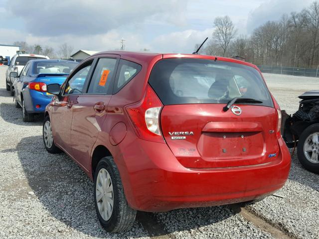 3N1CE2CP7FL427483 - 2015 NISSAN VERSA NOTE RED photo 3