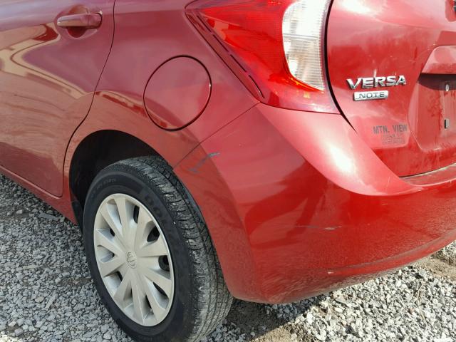 3N1CE2CP7FL427483 - 2015 NISSAN VERSA NOTE RED photo 9