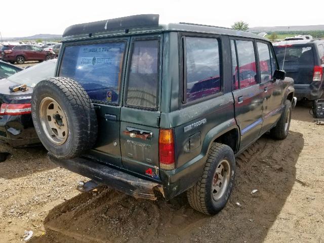 JACCH58EXL8918815 - 1990 ISUZU TROOPER GREEN photo 4