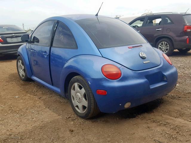 3VWCA21C0YM409684 - 2000 VOLKSWAGEN NEW BEETLE ლურჯი ფოტო 3