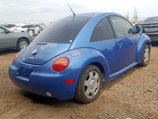 3VWCA21C0YM409684 - 2000 VOLKSWAGEN NEW BEETLE ლურჯი ფოტო 4