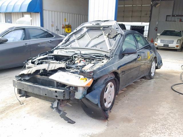 1G2ZF57B884290328 - 2008 PONTIAC G6 VALUE L BLACK photo 2