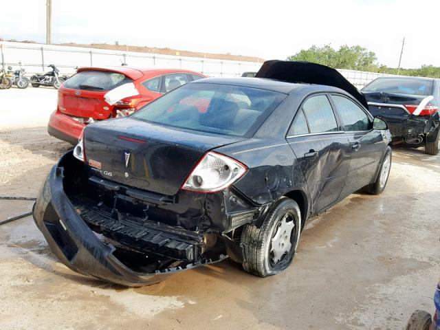 1G2ZF57B884290328 - 2008 PONTIAC G6 VALUE L BLACK photo 4