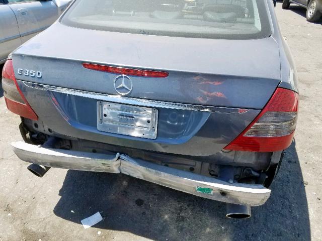 WDBUF56X77B129870 - 2007 MERCEDES-BENZ E 350 GRAY photo 9