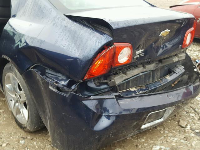 1G1ZH57B794144812 - 2009 CHEVROLET MALIBU 1LT BLUE photo 9