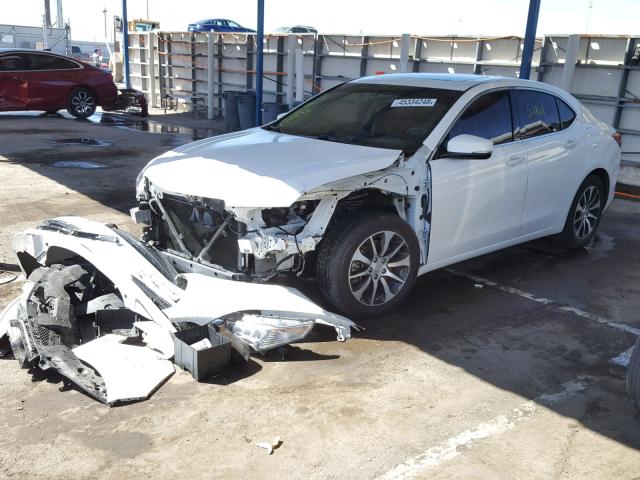 19UUB1F31FA028607 - 2015 ACURA TLX WHITE photo 2