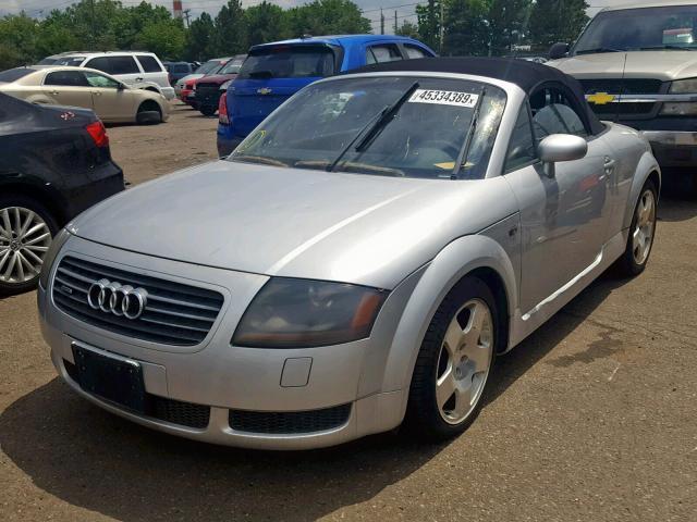 TRUUT28N021024399 - 2002 AUDI TT QUATTRO SILVER photo 2