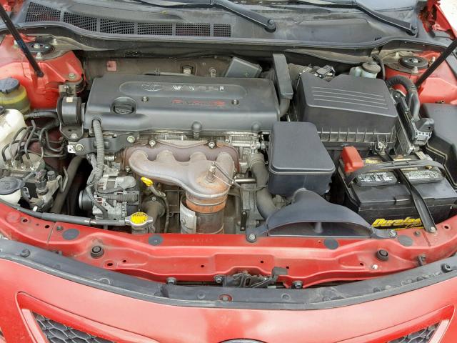 4T1BE46K67U121639 - 2007 TOYOTA CAMRY NEW RED photo 7