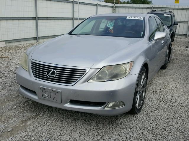 JTHBL46F075018299 - 2007 LEXUS LS 460 SILVER photo 2