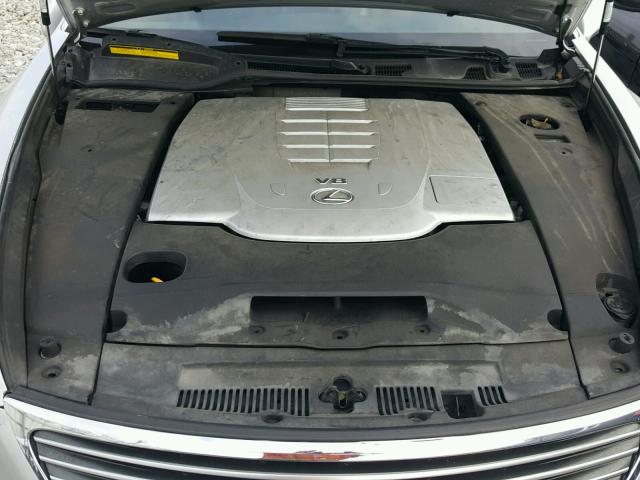 JTHBL46F075018299 - 2007 LEXUS LS 460 SILVER photo 7