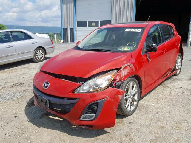 JM1BL1H52A1229779 - 2010 MAZDA 3 S RED photo 2