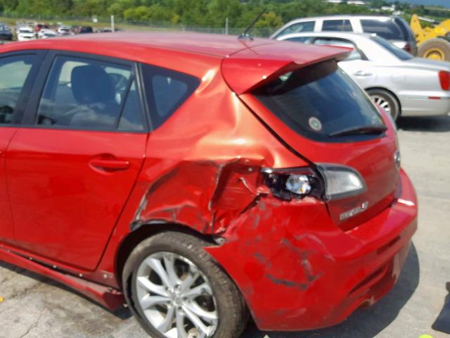 JM1BL1H52A1229779 - 2010 MAZDA 3 S RED photo 9