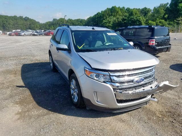 2FMDK3J93DBA20933 - 2013 FORD EDGE SEL SILVER photo 1