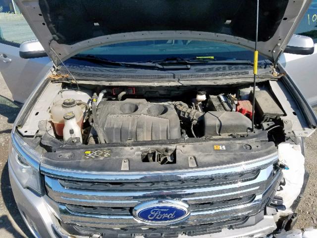 2FMDK3J93DBA20933 - 2013 FORD EDGE SEL SILVER photo 7