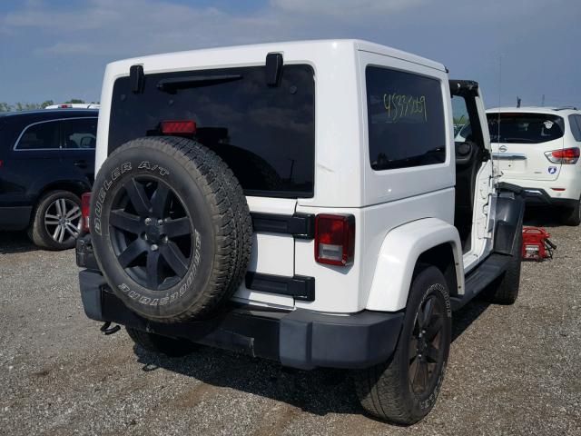 1C4AJWBGXEL273791 - 2014 JEEP WRANGLER S WHITE photo 4