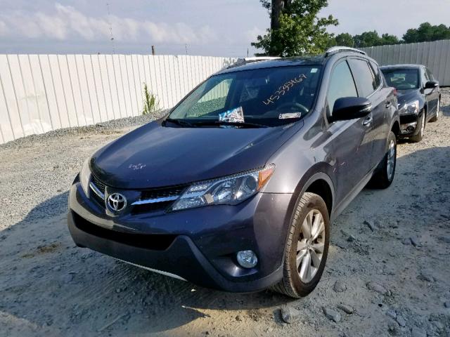 JTMYFREV9FJ028201 - 2015 TOYOTA RAV4 LIMIT GRAY photo 2