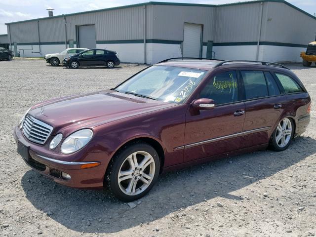 WDBUH56J06A966678 - 2006 MERCEDES-BENZ E 350 WAGO RED photo 2